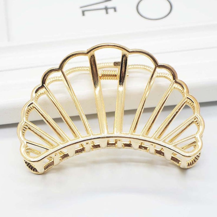 Minimalist wind metal clip hair clip 612157519587