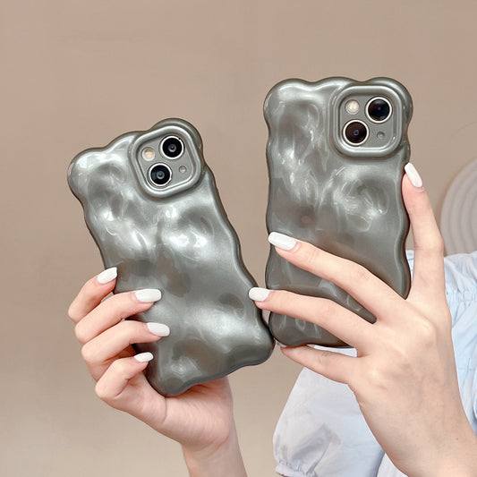 Pure Gray Meteorite Pattern Creative Soft Shell Phone Case 61222afe 552b 4d68 9d2a 339940914c50