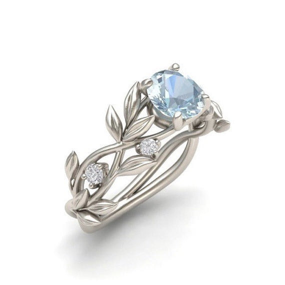 European and American fashion zircon jewelry Princess engagement ring 6126942783 995921042