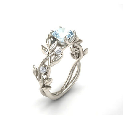 European and American fashion zircon jewelry Princess engagement ring 6126945661 995921042
