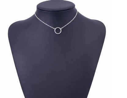 Chain metal ring short necklace 61277604988