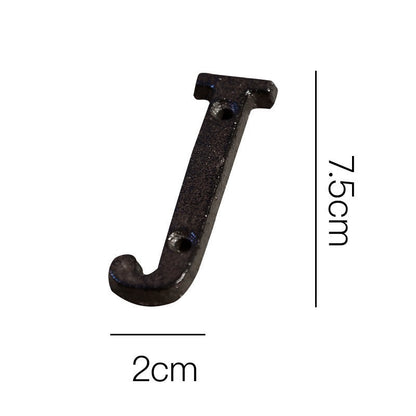 European-style Retro Cast Iron Three-dimensional Wrought Iron 26 English Letters Door Number 61383782 dee3 4f11 8ff5 71ec0296