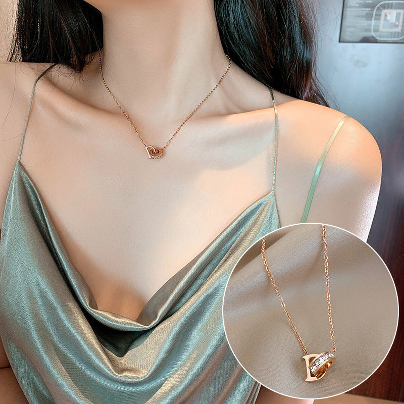 English Number Butterfly Xiaoman Waist Clavicle Necklace 613fb145 b718 444a 918b 6471b49f887b