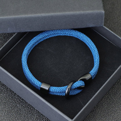 Fashion Rope Bracelet Men Double Layer Outdoor Camping 61421cb2 8414 437a b7ea 819053b5b577