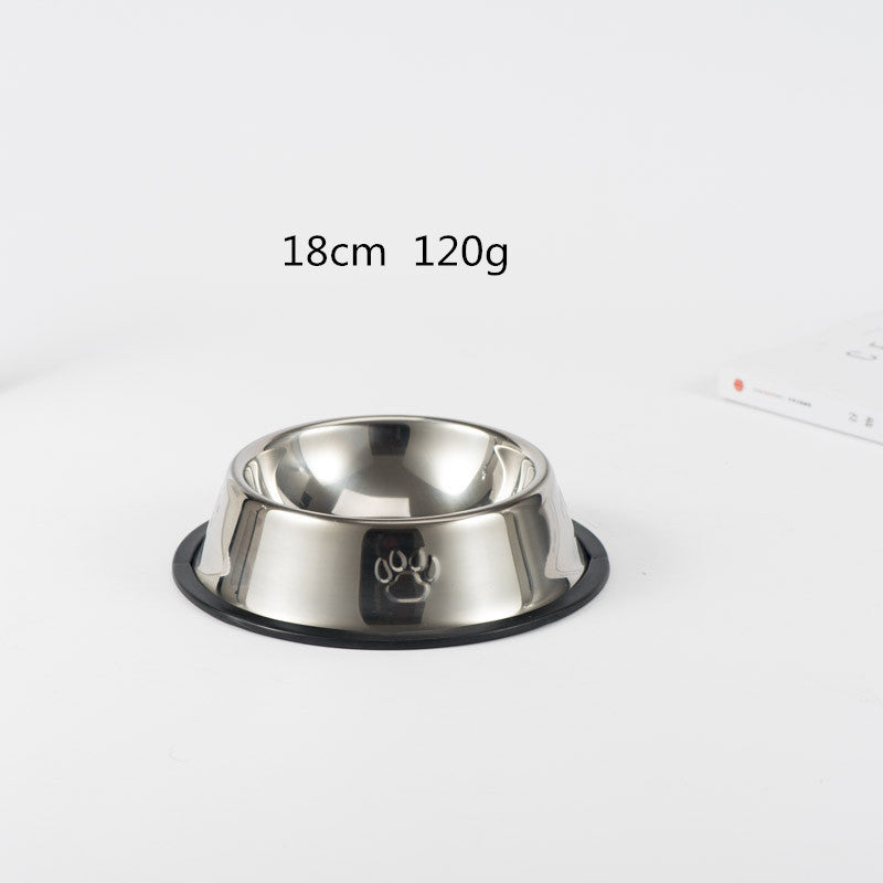 Stainless steel dog bowl 614347681146