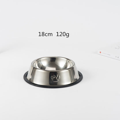 Stainless steel dog bowl 614347681146