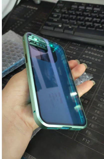 Anti-peep Magnetic Protective Shell Magnetic Privacy Glass Phone Case 61464d55 c6b9 4f6d b1d7 1f4e4eefd2d0