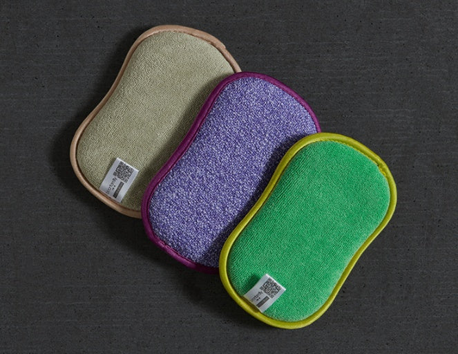 Magic Microfiber Dual Action Scrubbing Cleaning Sponge 616866152629