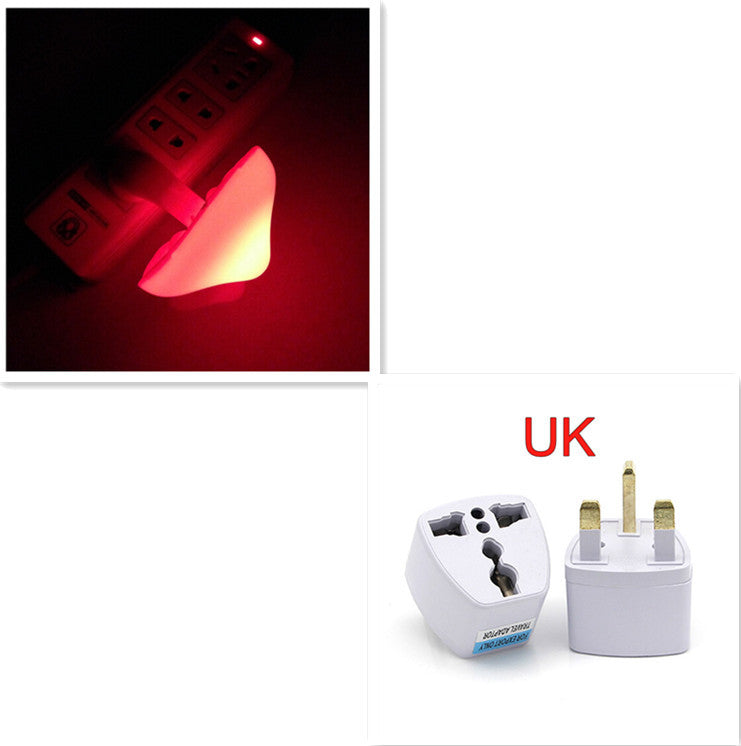 LED Night Light Mushroom Wall Socket Lamp EU US Plug Warm White Light-control Sensor Bedroom Light Home Decoration 6168edb6 9