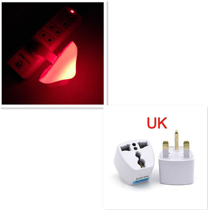 LED Night Light Mushroom Wall Socket Lamp EU US Plug Warm White Light-control Sensor Bedroom Light Home Decoration 6168edb6 9