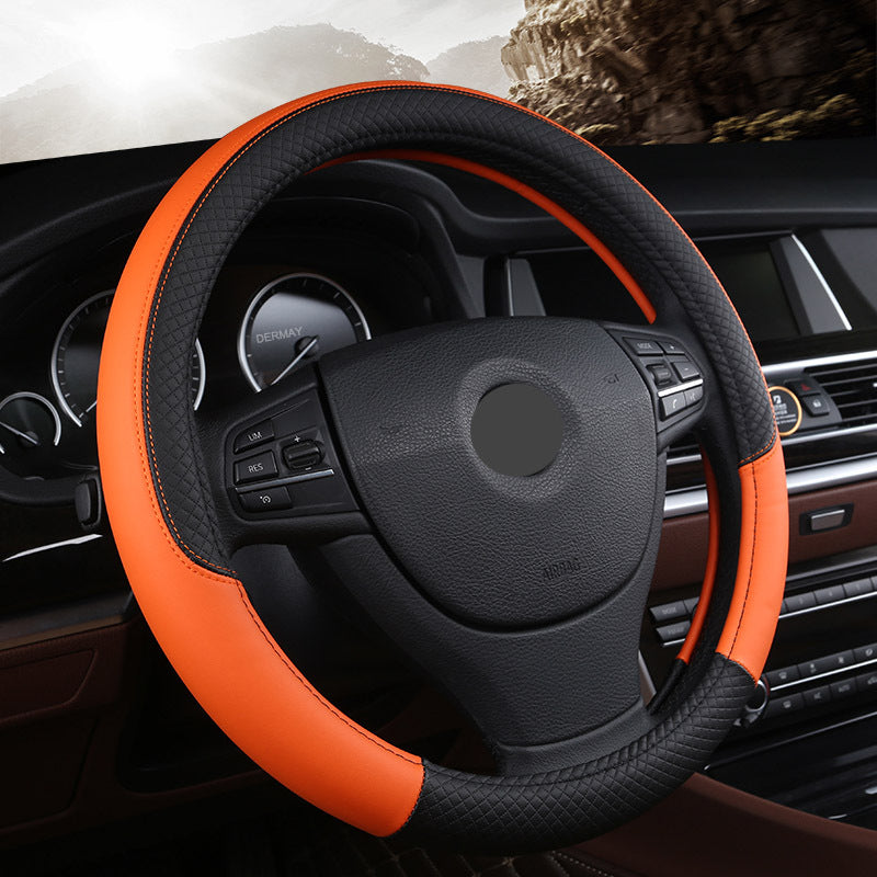 Universal Leather Car Steering Wheel Cover 618239128636