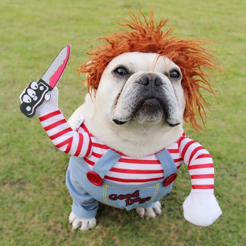 Halloween Pet Costume Pet Dog Funny Clothes Adjustable Dog Cosplay Costume Scary Costume Party Gatherings 618371130615