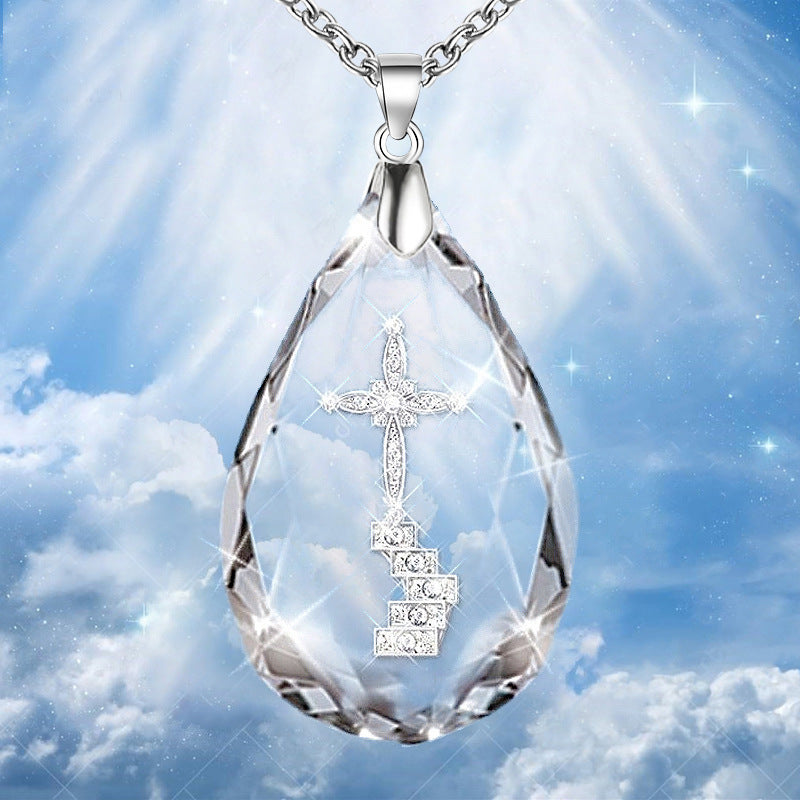 Simple Temperament Wild Drop Pendant Necklace 618e53fd fdee 42c6 b6cb 2367d7d96c80