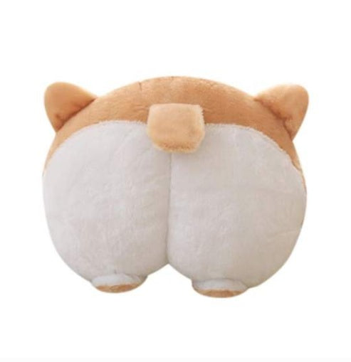 New Universal Car Neck Pillow Headrest Seat Cute Soft Corgi Butt Shape Pillows 61960562629334