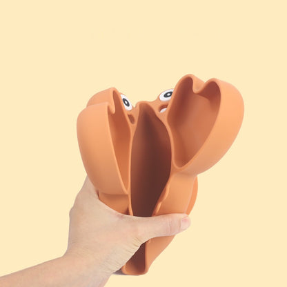 Silicone Split Cutlery Crab Plate For Infants 619f2f41 0df2 4ba4 882c 7fcd136f83ef