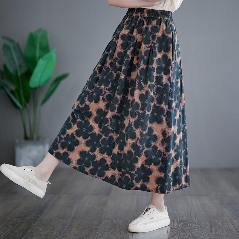 Cotton And Linen Loose Skirt 61e03d5b 11d3 4f1f 8efa c5e8fae56883