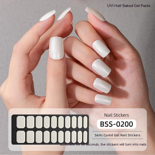 Gel Nail Stickers Pure Color UV Semi-curing Phototherapy 61f0aa5e fb4b 452b 82f9 97625c37e1ff