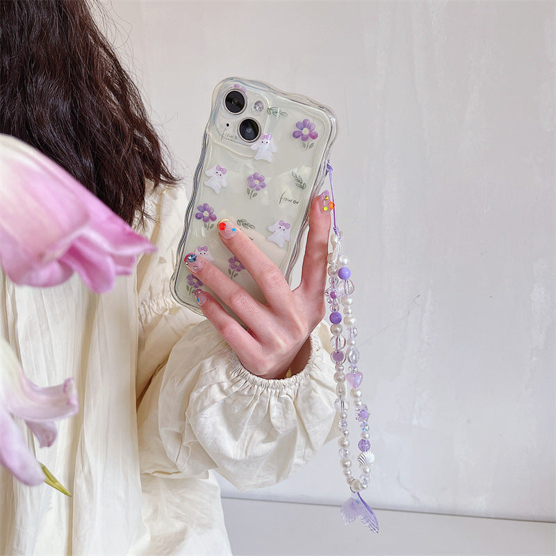 INS Wind Bow Fishtail Phone Case Bracelet Beaded Strap 62082802 43ba 4d85 a4a2 0c5bec3a5a17