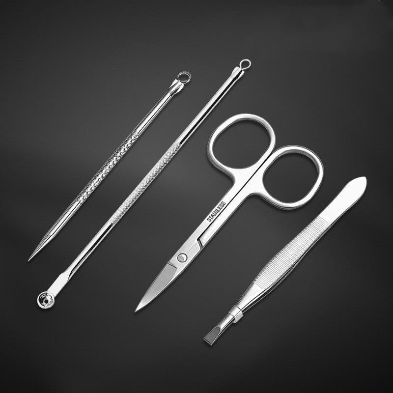 Stainless steel manicure tool set 621818367714