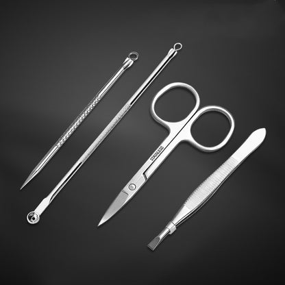Stainless steel manicure tool set 621818367714