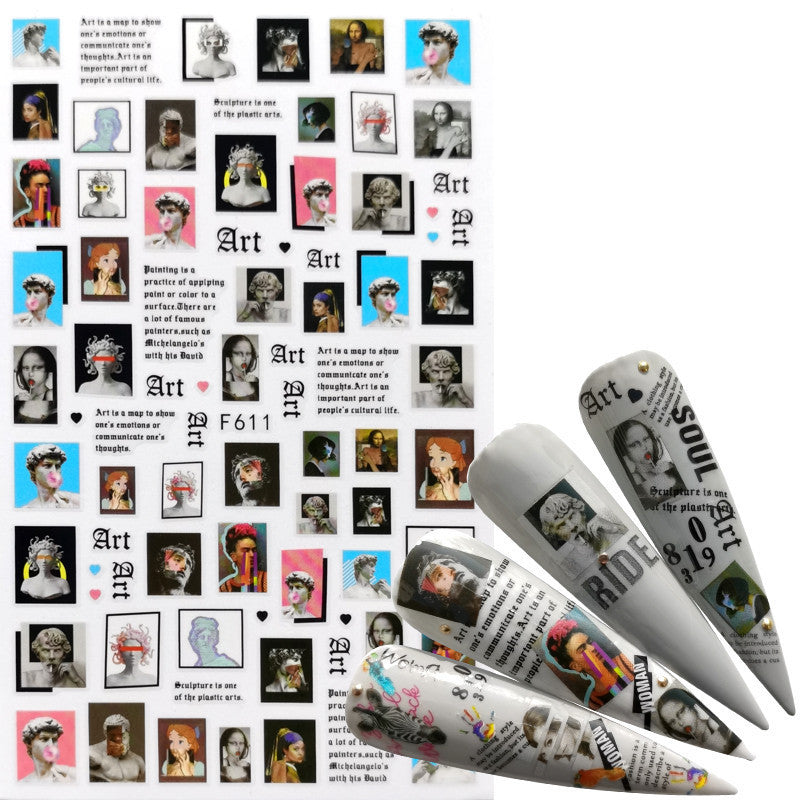 Japanese Three-dimensional 5D Embossed Nail Stickers 62204664 8e7c 4013 a6f3 364a1ebe72b1