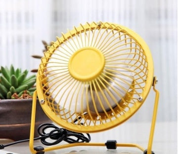 Four Inch Mini USB Iron Aluminum Leaf Office Computer Coolingquiet Fan 622236116352