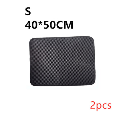 Double Layer Litter Cat Bed Pads Pet Cat Litter Mat Trapping Pets Litter Box Mat Pet Product Bed For Cats House Clean Mat 622