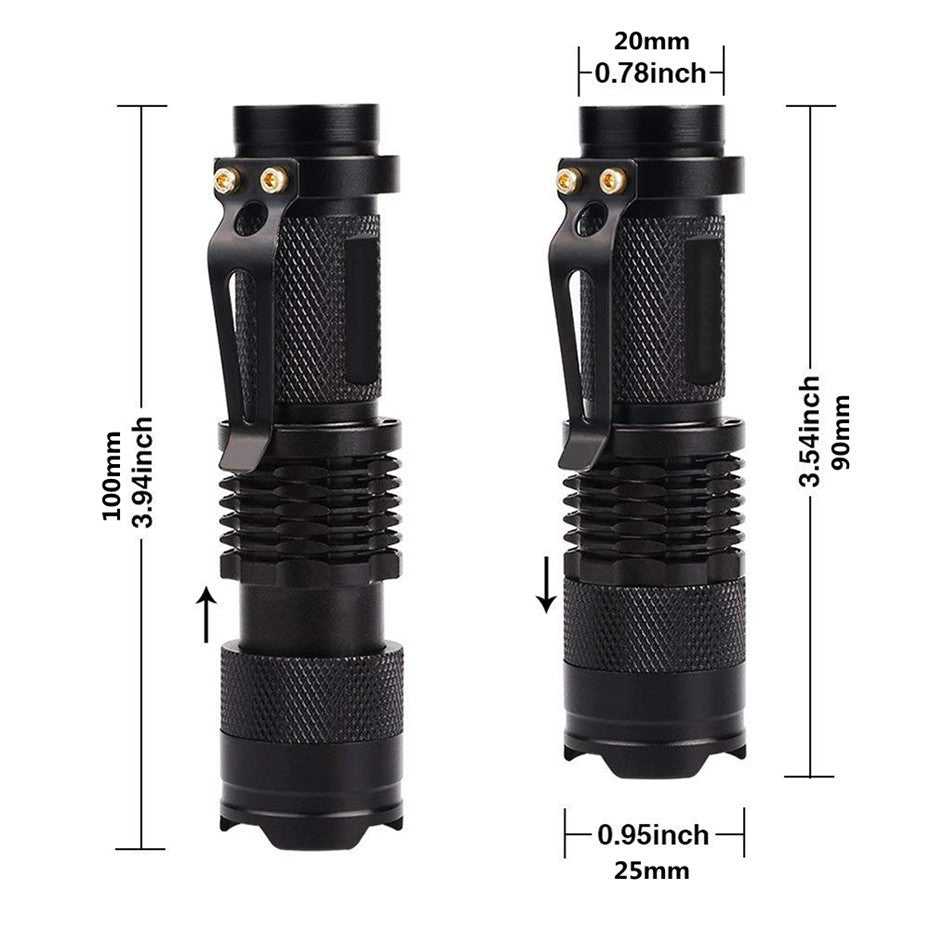 Aluminum alloy mini flashlight 622745177094