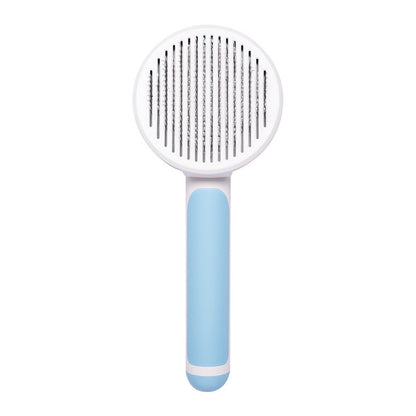 New Pet Cat Brush Hot Selling Hand-held Steel Wire Self-cleaning Comb Looper For Hair Removal 622890c4 c00c 4da1 8279 ff7895e