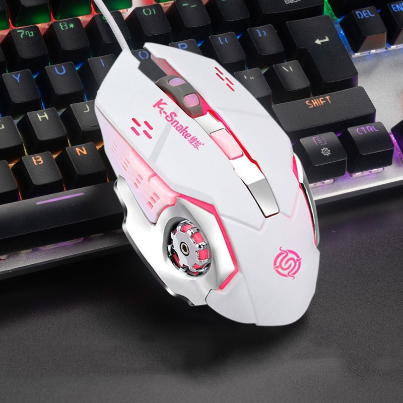 Macro Definition Gaming Competitive Office Home Metal Backboard Housing USB Wired Mouse - 图片 4