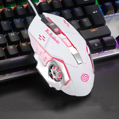 Macro Definition Gaming Competitive Office Home Metal Backboard Housing USB Wired Mouse - 图片 4
