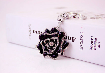 Flower Metal Pendant Key Chain