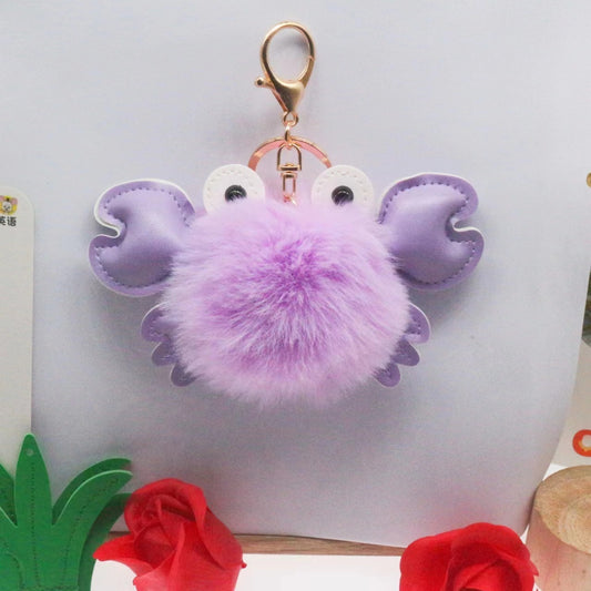 Cartoon Cute Crab Keychain Pendant 6233dbe9 f15b 457d 8888 327a713699a6