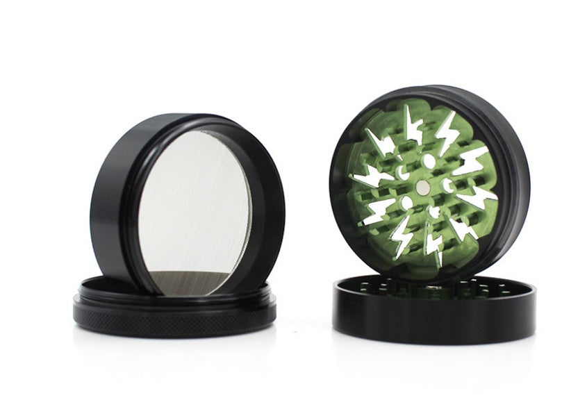 Aluminum Spice Grinder with Pollen Scraper 623794864292