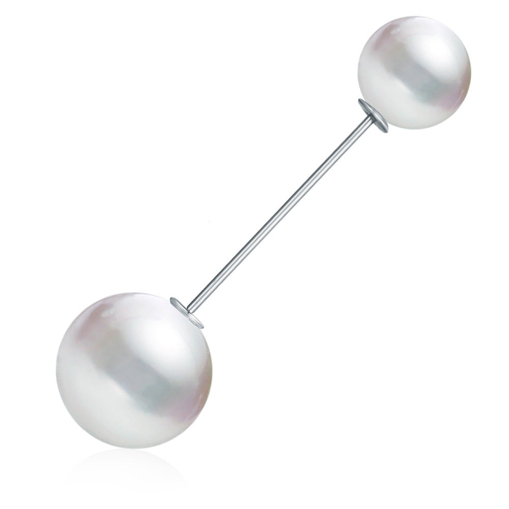 All-match free sewing pearl brooch 624262330203