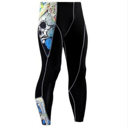Summer Men's Blackout Compression Tight Fitting Pants 6249336804854