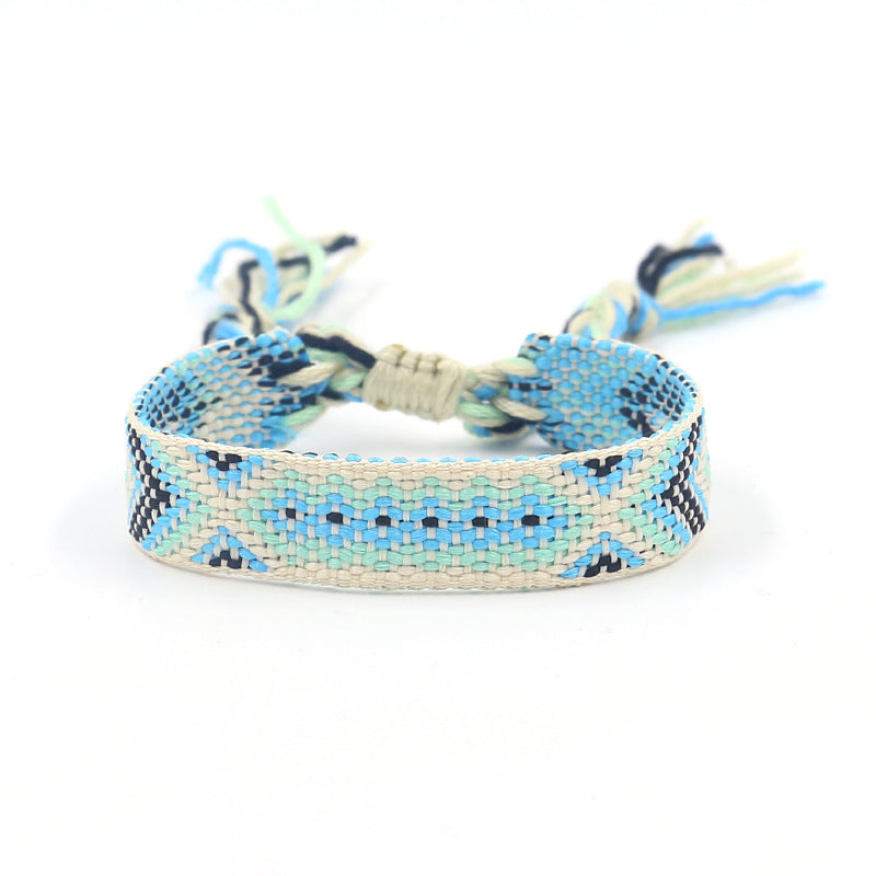 Bohemian Color Woven Bracelet Wristband For Fans 624bde7e 012c 487a a4cf 82d4b6934060