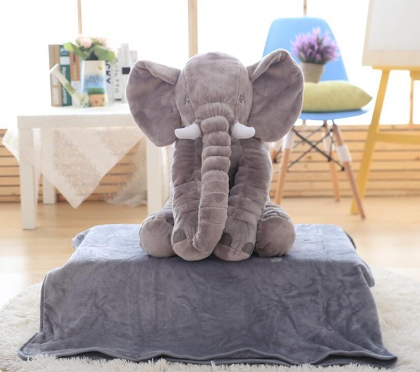 Children's Soothing Elephant Plush Toy Pillow 625067304130