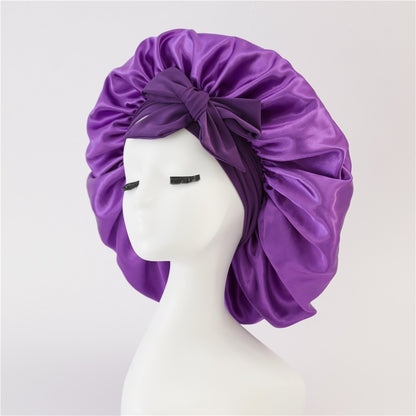 Satin Ribbon Round Bow Elastic Nightcap 6256fe63 2ed6 455d 979c 1546900ec32e