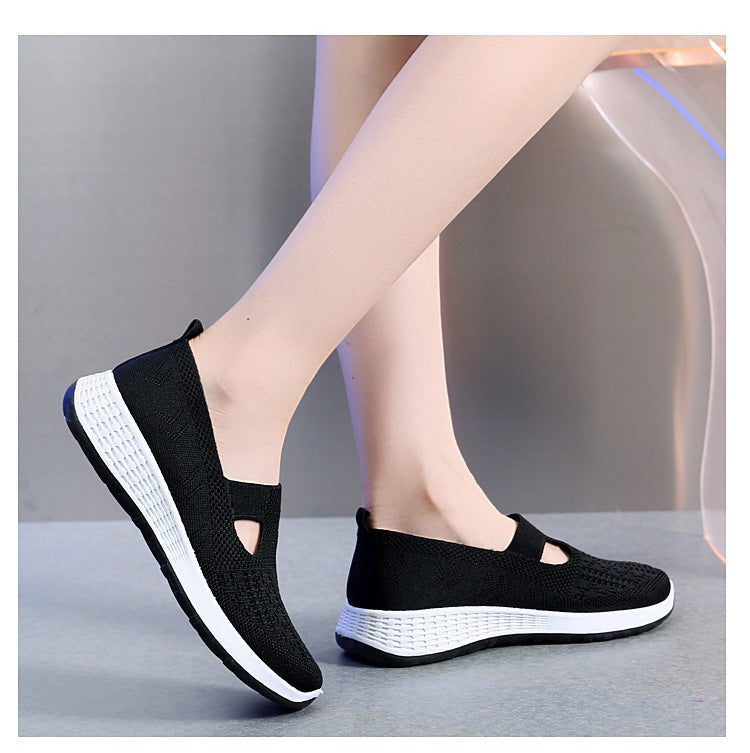 Old Beijing Cloth Shoes Women's Shallow Mouth Mesh Breathable Non-slip Soft Bottom Slip-on Women's Shoes 62576307 215e 42b5 9
