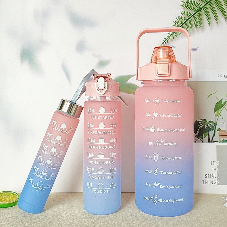 Large Capacity Gradient Three-piece Plastic Fashion Sports Portable Water Cup 625a0126 8545 4a76 91c8 7bb967e2c916