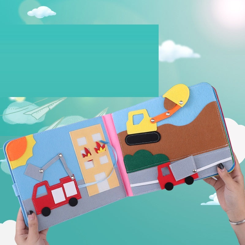 Felt Busy Board Children 3D Three-dimension Educational Learning Non-Woven Rainbow Early Education Story Book 625b5886 98ed 4