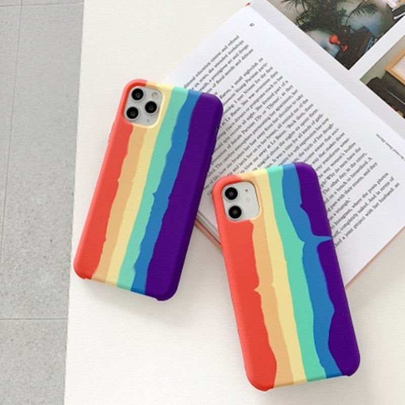 Creative Rainbow Liquid Silicone Phone Case 626122701470
