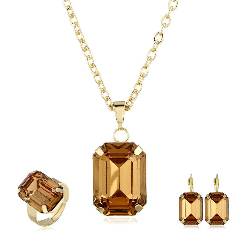 Bridal jewelry European and American jewelry set 626466079332