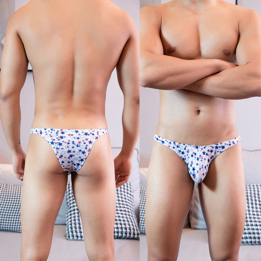 Personality Star Low-waisted Bikini Half Pack Hip Men's Panties 626a3f83 854b 48bd 925f 108cd5673422