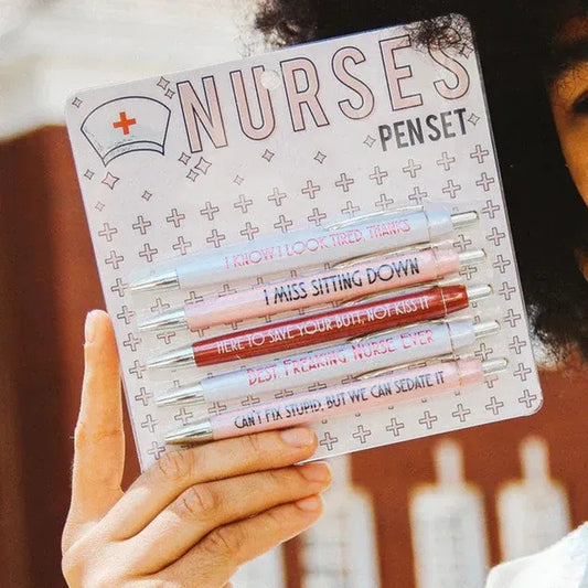 Nurse Theme Copywriting Ballpoint Pen Funny Nurse Retractable Ballpoint - 图片 1