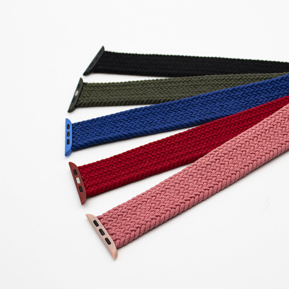 Compatible with Apple , Nylon One-Piece Watch Strap Woven With Plastic Head 6287609337885