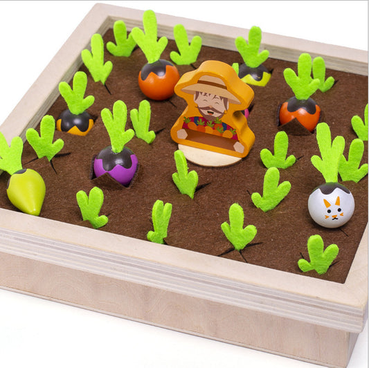 Wooden Toys New Vegetable Memory Game Radish Size Matching 62918392938