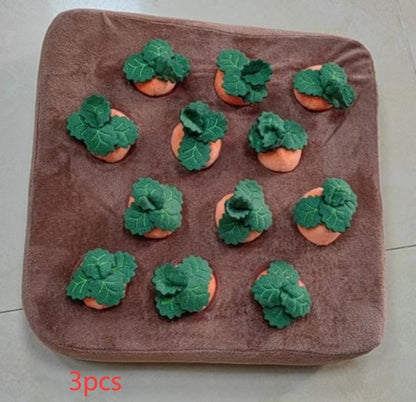 Pet Dog Toys Carrot Plush Toy Vegetable Chew Toy For Dogs Snuffle Mat For Dogs Cats Durable Chew Puppy Toy Dogs Accessories 6