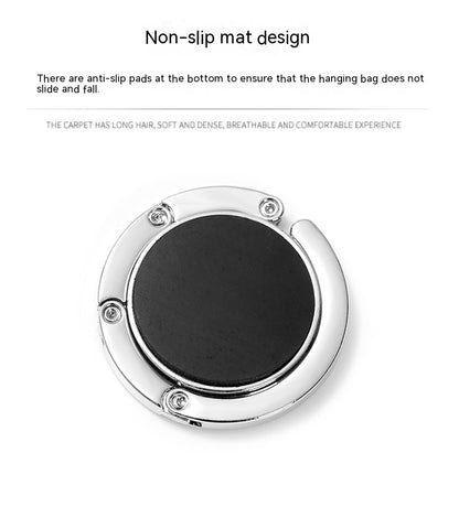 Portable And Practical Folding Crystal Bag Hanger 62b6418b 2bce 4467 9b21 80ebcc706059